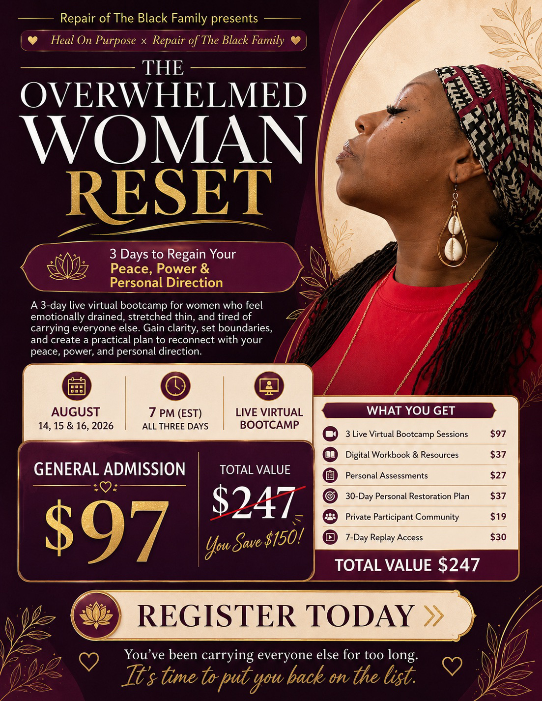 Overwhelmed Woman Reset artwork