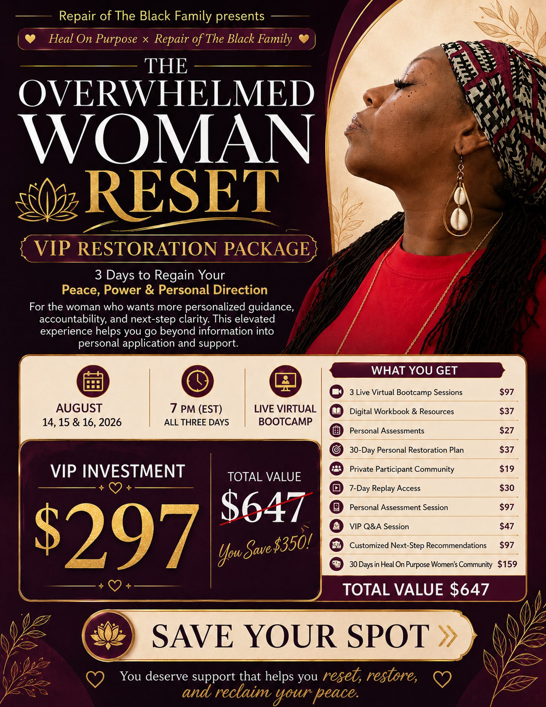 VIP Overwhelmed Woman Reset artwork